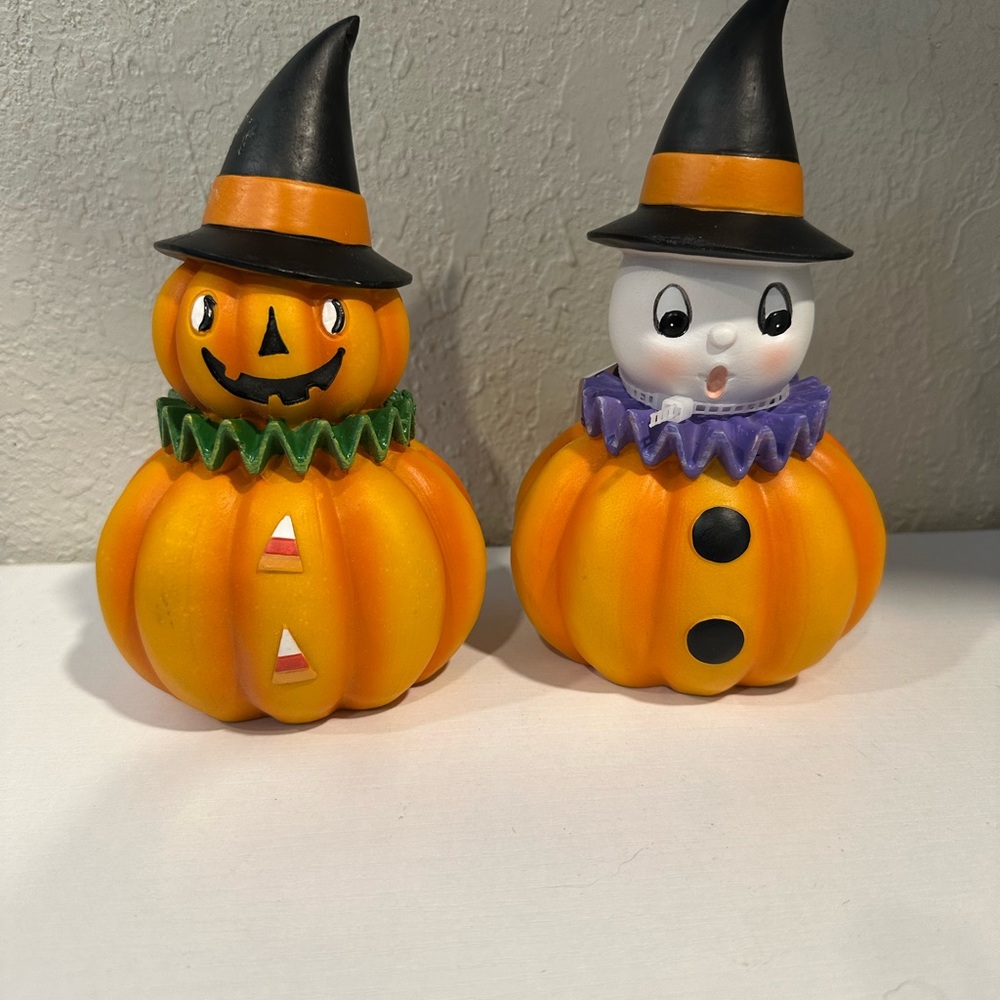 Retro Vintage Halloween Pumpkin and Pumpkin Ghost Bundle
